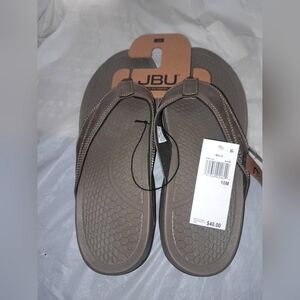 New Men's JBU Milo Comfort Slip On Sandal NWT In Brown